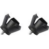 ANCLLO 2 Pz Palla da Golf Pick Up Retriever Grabber Artiglio Sucker Tool 3-Prong Ventosa Ball Grabber Claw Ball Golf Accessorio (Colore: Nero)