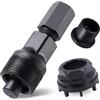 EVBOTGEE Estrattore guarnitura Bici - Demontaggio manivela Bici in Acciaio al Carbonio, con Cappuccio Centrale a 8 feritoie e Anello di bloccaggio, utensile Universale per manovella 42/32/22,5 mm