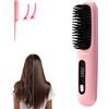 Growalleter Go Brush Pro - Mini spazzola per capelli portatile senza fili per donne con indicatore di temperatura LCD, 2000 mAh, riscaldamento rapido e piastra in ceramica senza fili (PK)