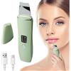 WIYETY Skin Scrubber - Dispositivo esfoliante ad ultrasuoni, Face Skin Spatula, ricarica TypeC, detergente per pori (verde)