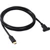 System-S Cavo USB 3.1 180 cm tipo C maschio a femmina adattatore vite nero