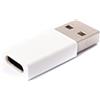 System-S Adattatore USB 3.1 tipo C femmina a 2.0 tipo A maschio, colore bianco