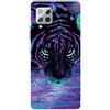 MUTOUREN Cover per Samsung Galaxy A42 5G Custodia in Silicone TPU Trasparenti Ultra Sottile Antigraffio Antiurto Protettivo Case con Pellicola Proteggi Schermo, Cielo Stellato e Leone