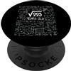 Birthday Design For Physics & Science Lo Radice quadrata di 225: 15 anni 15 ° compleanno design PopSockets PopGrip Adesivo