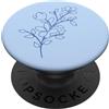 Womens Wildflower graphics Grafica floreale vintage per le donne Fiori blu PopSockets PopGrip Adesivo