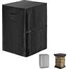 WOMACO Copertura per colonne antincendio da patio, impermeabile da 51 cm, per esterni e colonne antincendio a propano resistente all'acqua (53,3 x 53,3 x 76,2 cm, colore: nero