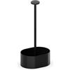 APS 40359 Servizio da tavola THE GRID - Acciaio inossidabile nero, 14,5 x 10,5 cm, H: 30 cm, fondo antiscivolo