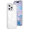 QIWEIQING Custodia Trasparente per iPhone 13 Pro Max, [Compatibile con MagSafe] Magnetica Sottile Anticaduta Anti-ingiallimento Protezione Militare Cover per iPhone 13 Pro Max 6.7. Bianco CT