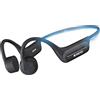 Voistek Cuffie Conduzione Ossea Bluetooth, Auricolari Sportivi Open Ear Wireless IPX8 Impermeabili con Lettore MP3 Integrato da 32GB, Cuffie per Corsa, Ciclismo, Fitness e Guida (Grigio)