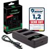 PATONA NP-W126s NP-W126 Premium Caricabatterie PD-Performance (1000mA), Caricatore Dual LCD USB-C PD/QC capace, ricarica rapida con alimentatore 20W compatibile con Fujifilm X-M5 X100VI X-S10 X-T30