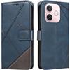 XINNI Cover per Oppo A5 PRO 5G Custodia, Cellulare Libro Antiurto Flip Pelle PU/TPU, Portafoglio Flip Magnetica Case, Blu
