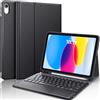 CHESONA Tastiera iPad 10 Generazione 10.9'' 2022, Cover con Tastiera per iPad 11 Generazione (A16, 2025), 2 Canali BT, Italiano ‎QWERTY Staccabile Magnetico con Touchpad, Nero