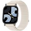 GIOPUEY Cinturini Compatibile con Redmi Watch 5 Lite, Nylon Traspirante Sport Loop Cinturino in Morbido Nylon Intrecciato Strap Band - Beige