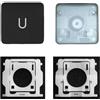 CTBDZ Tappo chiave individuale con cerniera di ricambio per (M1 M2) MacBook Pro A2141 A2251 A2289 A2338 A2442 A2485, sostituisce per MacBook Air A2179 A2337 A2681 tastiera (chiave U)