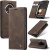 Cracedily Cover per Google Honor Magic 7 Lite Case, Custodia Cover Pelle Premium Portafoglio con Porta Carte Magnetica Supporto Protezione Flip Case Custodia per Magic 7 Lite, Caffè
