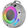 aowoka Altoparlante Bluetooth, IPX7 impermeabile all'aperto, altoparlante Bluetooth per esterni, viaggi, feste ecc (grigio scuro)