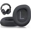 SOULWIT Cuscinetti Auricolari in Tessuto a Rete Ricambio per Turtle Beach Stealth 600 Gen 2 USB/MAX, 600 Gen3 XB/PS/PC Wireless Cuffie, Padiglioni con Schiuma Antirumore - Nero