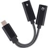 BTFO Splitter USB C 2 in 1, Adattatore per Cuffie e Caricabatterie Tipo C con Ricarica Rapida PD da 60W per iPhone 16 15 Pro Max Samsung Galaxy S25 S24 Ultra iPad MacBook e Altri Dispositivi USB-C