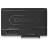Icy Dock M.2 NVMe/SATA SSD Adattatore, USB 3.2 Gen 2 (Type-C) Adattatore fino a 10 Gbps, a SSD 2,5SATA SSD/HDD e M.2 NVMe/SATA, disco unità con cavo Type-C - EZ-Adapter MB104U-1SMB