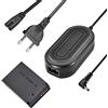 TKDY ACK-E12 Adattatore di alimentazione CA sostitutivo 7.4V 2A DR-E12 Kit accoppiatore CC per fotocamere digitali mirrorless Canon EOS M, EOS M2, EOS M10, EOS M50, EOS M100