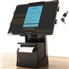 Beelta Supporto POS per iPad con spazio per stampante per 9,7-12,9 pollici iPad Galaxy - Supporto antifurto per tablet in metallo con chiave e serratura per negozi al dettaglio commerciali e ristoranti