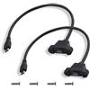 Be In Your Mind 2 Pezzi Cavo Di Prolunga Micro USB 2.0 5 Pin Maschio-femmina 0,3 M/1 Ft Con Foro Per Montaggio A Pannello Comprese Viti Di Montaggio Per Il Trasferimento Di Dati