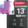 MOBILEX® Batteria compatibile con iPhone 13 Pro Max | Senza Messaggio | Chip TI | 4620mAh - OEM | Batteria Interna con Adesivo | Alta Capacità