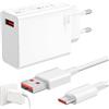 Quvxzy 120W Caricatore per Mi, con Cavo Type C 6A da 2M, Adattatore per Mi K80 K70 Note 14 Pro Plus Mi 14 14T 13 13T 12S Pro Lite, per Mi Note 13/12/11s/10Pro/POCO X6/M6/F5/X5/X4/X3