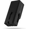 Rolling Square Portable Pocket Travel Adapter - Adattatore Universale da Viaggio, Caricatore USB-C per 200+ Paesi, Spine US, EU, UK, AU, Ricarica Rapida 30W per Smartphone, Compatto e Leggero, Nero