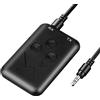 Cuifati RXTX10 Adattatore Bluetooth 4.2 2 in 1 per Auto, Trasmettitore Ricevitore Wireless Stereo 3.5mm per TV PC, Streaming Audio a Bassa Latenza, Suono Stereo per Casa e Veicolo