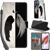 Haninsuze Cover per Xiaomi Redmi 12C Custodia Cover Pelle Libro Portafoglio con Porta Carte Magnetica Protezione Antiurto Cuoio Flip Case Custodia Cover per Redmi 12C, ala