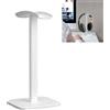 Smaoqingji Supporto Cuffie Over Ear Porta Auricolari - 1 Pezzo, Bianco, Casa Ufficio Porte Cuffier, Adatto a Tutti I Tipi di Cuffie Over ear, può Essere Utilizzato Anche Come Supporto per Cellulare