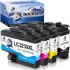 DOUBLE D 3239XL Cartucce per Brother LC3239 LC3239XL per MFC-J5945DW,4 Pack