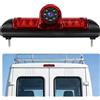 GOHHDL Telecamera posteriore per FIAT Ducato late 3 gen 2006-2017 / Peugeot Boxer 2006-2017/ Citroen Jumper 2006-2017, terza luce di stop Telecamere posteriori, visione notturna, impermeabile IP67