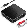 YasJess Ricevitore e Bluetooth 5.3 2 in 1, Adattatore Trasmettitore Audio con Cavo RCA e 3.5mm, Bassa Latenza per TV, PC, Telefono, Impianto Stereo Casa e Auto