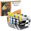 D&C LC422 Cartucce d'inchiostro compatibili con Brother LC-422 LC422XL Multipack per Brother MFC-J5340DW MFC-J5345DW MFC-J5740DW MFC-J6540DW MFC-J6940DW (nero, ciano, magenta, giallo, confezione da 5)