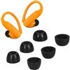 kwmobile Gommini Auricolari Memory Foam Set da 6 Compatibile con Beats Powerbeats Pro 2 - Gommini Cuffie In Ear Schiuma - 3 Size nero