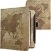kwmobile Flip Cover Protettiva compatibile con Pocketbook Era/Era Color/Era Lite - copertina Antigraffio per eReader con Portacarte e Fascia Prensile in Pelle PU