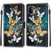 KENHONER Cover Compatibile con Oppo A53 4G 2020 / A53s 4G / A32 4G 2020, Premium Pelle PU Portafoglio Flip Libro Custodia per Oppo A33 4G 2020 / A11S [Protezione Completa] - Farfalla