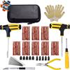 NONE Nuovo kit di strumenti per la riparazione di pneumatici per auto Strumento per boccioli Auto Bike Puntura Plug Garage Ago Pinze a becchi Pellicola per vuoto Chiodo Custodia in EVA