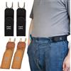 NONE 2 Pezzi Cintura Elastica Regolabile Senza Fibbia con Gancio in Velcro, Cintura Casual da Uomo con Fibbia, Idea Regalo