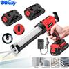 DWiusty Pistola per Colla Elettrica Senza Fili DWiusty, Pistola per Sigillante a 4 Velocità per Porte e Finestre, Utensile Elettrico Oscillante con Batteria 18V