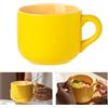 IGTOPS Tazza da caffè grande, 500ml Grande ciotola per zuppa con manico, ciotola per cereali, tazza da tè in ceramica, ciotola per la colazione, cereali, zuppa, latte, tè, regalo di compleanno, tazza