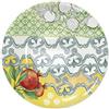 WALD domus vivendi Wald Collezione da Tavola di Piatti Piani, Fondi, Frutta, Insalatiera e Portata in Ceramica Made in Italy, Decoro Mediterraneo, Lavabili in Lavastoviglie