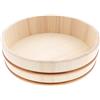 TIKUSAN Vasca per mescolare riso Hangiri Hangiri con fascia in PP realizzata in Giappone in abete Momi, sushi, riso, ciotola per sushi (33 cm)