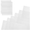 YiliYa 12 Fogli di rete di plastica, 6 Fogli Tela di Plastica a Rete, rete di tela di plastica per ricamo, lavori a maglia e uncinetto, tela a punto croce per borse, 20 x 30 cm