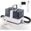 Moongiantgo Lavatappeti Portatile con Vapore/Calda/Fredda, Lava Tappezzeria 1300W, Aspirazione 13kPa, Serbatoi Separabile 1.2L+1.4L, Pulitore Macchie per Scale/Divano/Auto/Moquette/Tappeti (Bianco)