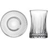 CiCi HOME FAVORI - Set di bicchieri da tè turchi, effetto cristallo, 12 pezzi, 155 ml