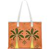 Radley London - Borsa larga da donna, in tela, motivo: Paradise Palms, colore: pesca, Alpino., Tote Bag
