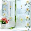 Agatige Tende Trasparenti Bianche, Tende Camera da Letto Moderne Tende di Sollevamento in Tulle con Ricamo Girasole per Soggiorno, Camera da Letto, Pannello per Finestre(80 * 150cm)